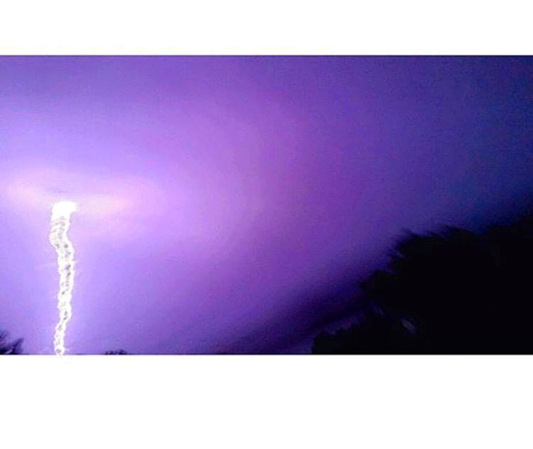 Lightning/funnel cloud